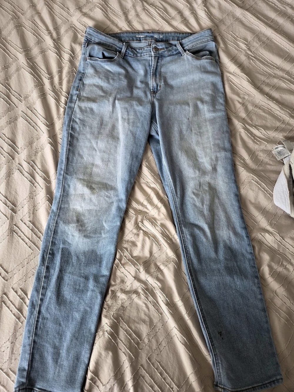 Old Navy Straight Leg Jeans in Blue Waist 14